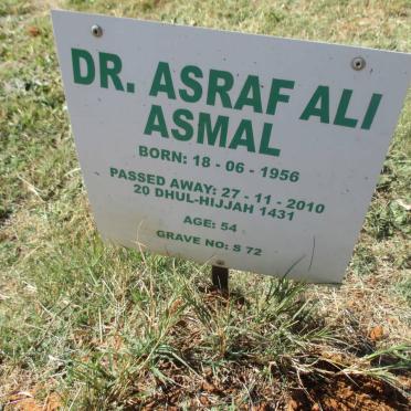 ASMAL Asraf Ali 1956-2010