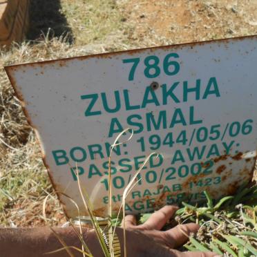 ASMAL Zulakha 1944-2002
