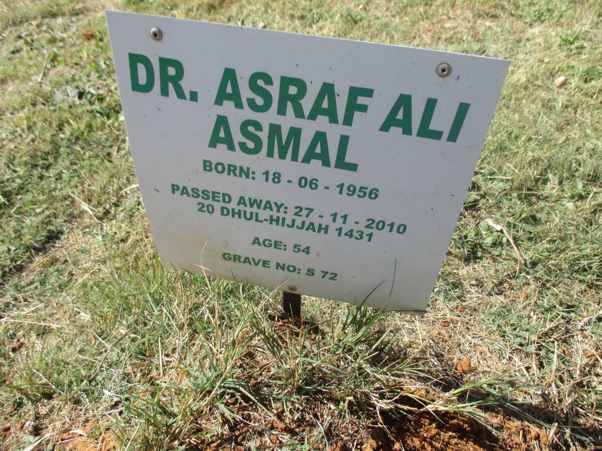ASMAL Asraf Ali 1956-2010