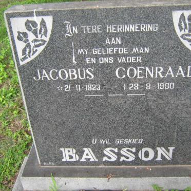 BASSON Jacobus Coenraad 1923-1980
