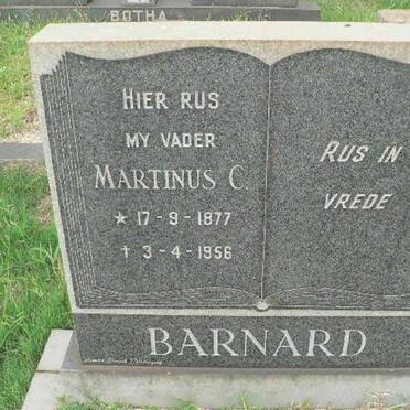 BARNARD Martinus C. 1877-1956