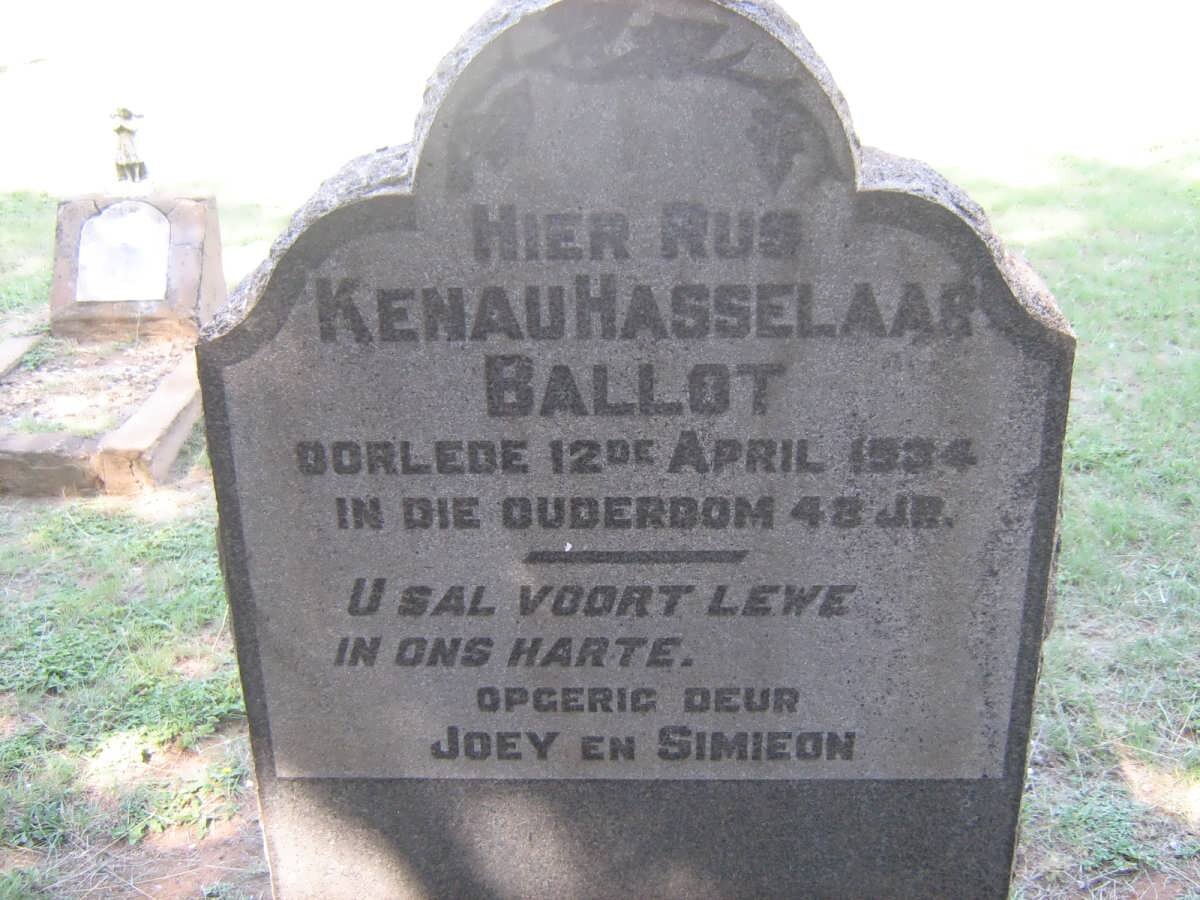 BALLOT Kenau Hasselaar -1934
