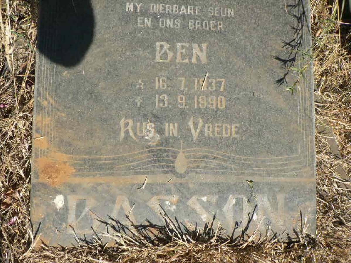 BASSON Ben 1937-1990