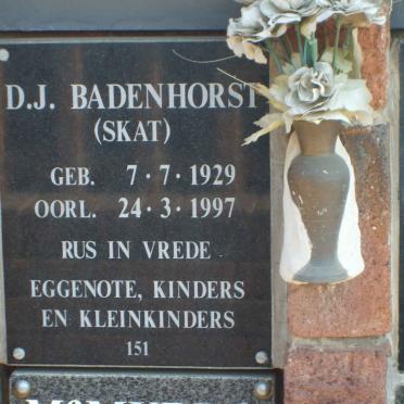 BADENHORST D.J. 1929-1997