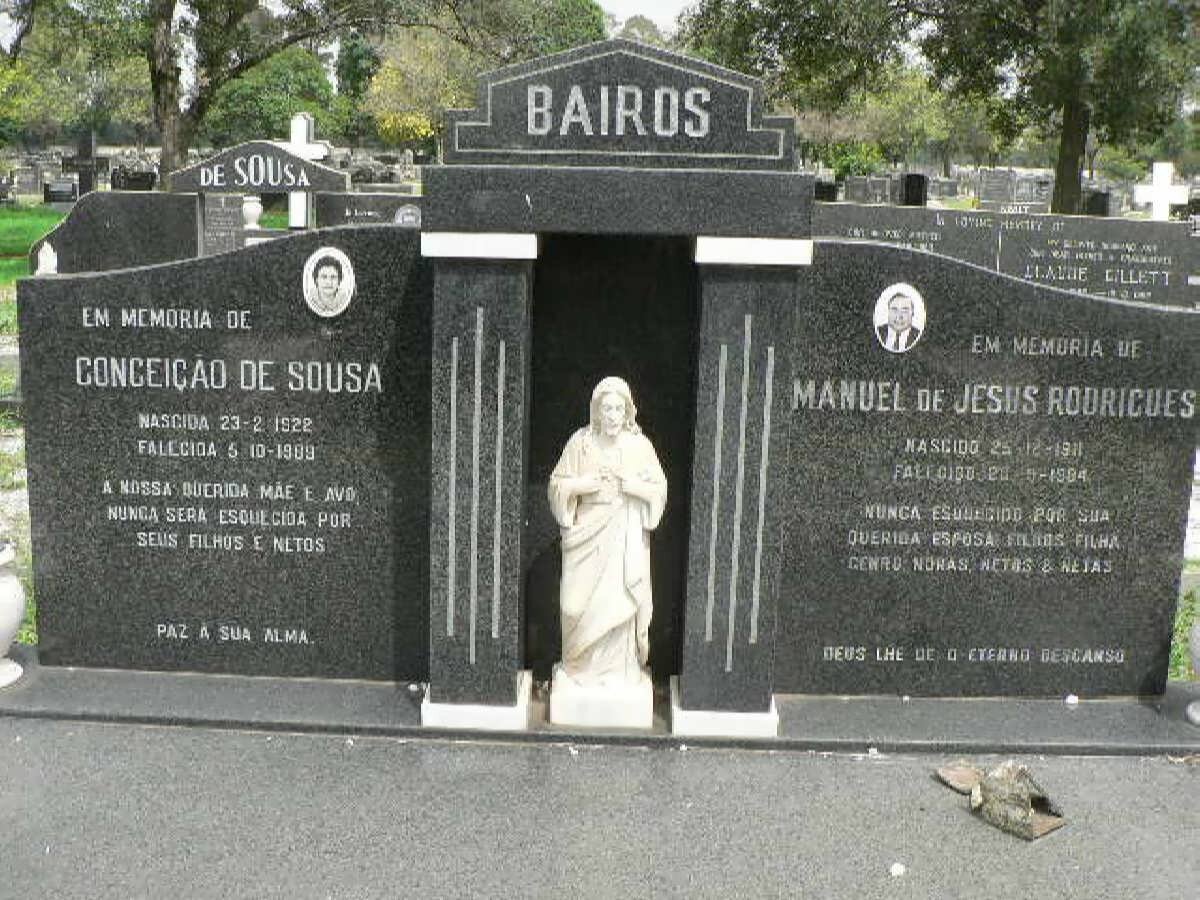 BAIROS Manuel De Jesus Rodrigues 1911-1984 &amp; Gonceicao De Sousa 1922-1989