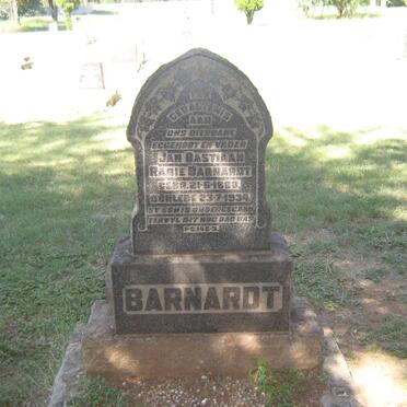 BARNARDT Jan Bastiaan Rabie 1899-1934