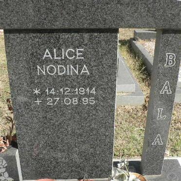 BALA Alice Nodina 1914-1995