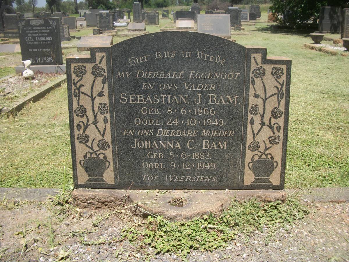 BAM Sebastian J. 1866-1943 &amp; Johanna C. 1883-1949