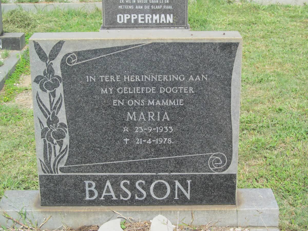 BASSON Maria 1933-1978