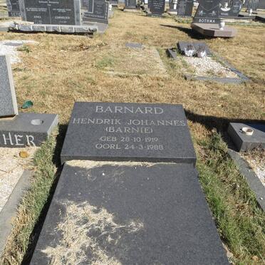 BARNARD Hendrik Johannes 1919-1988