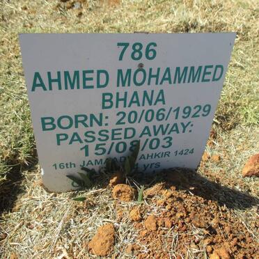 BANA Ahmed Mohammed 1929-2003