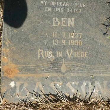 BASSON Ben 1937-1990