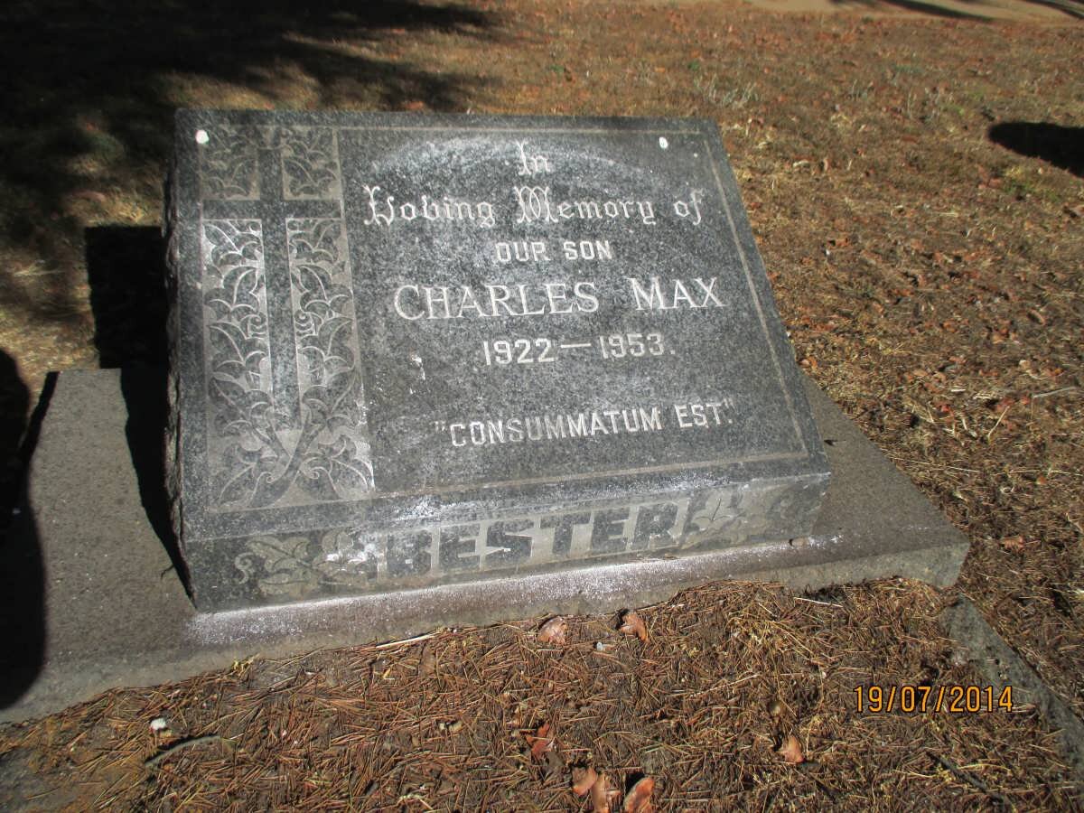 BESTER Charles Max 1922-1953