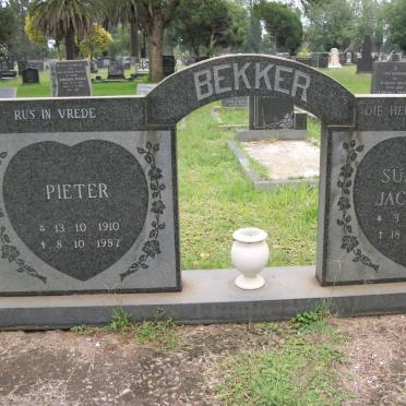BEKKER Pieter 1910-1987 &amp; Susanna Jacomina 1924-1979