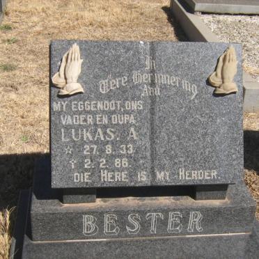 BESTER Lukas A. 1933-1986