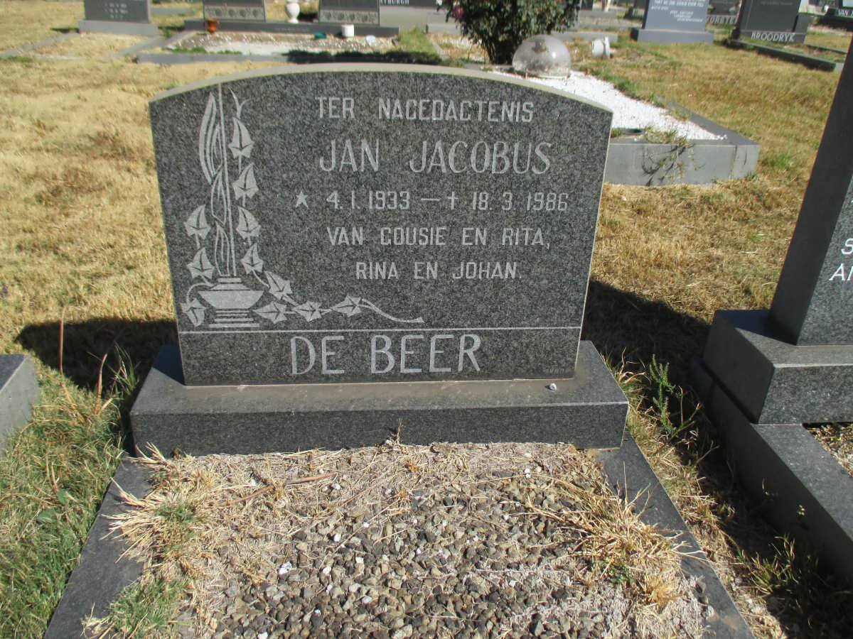 BEER Jan Jacobus, de 1933-1986