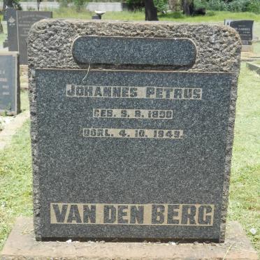 BERG Johannes Petrus, van den 1890-1949