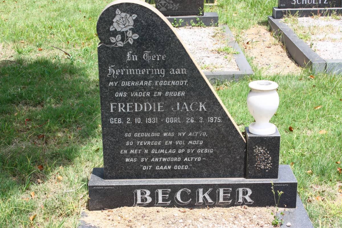 BECKER Freddie Jack 1931-1975