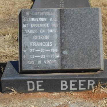 BEER Gideon Francois, de 1916-1964