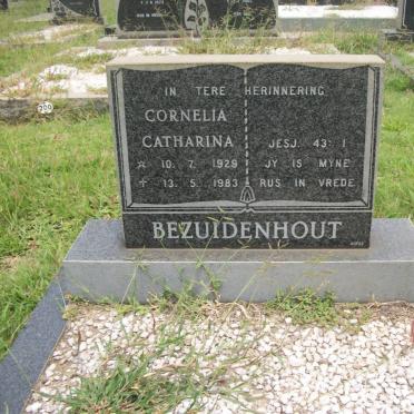 BEZUIDENHOUT Cornelia Catharina 1929-1983