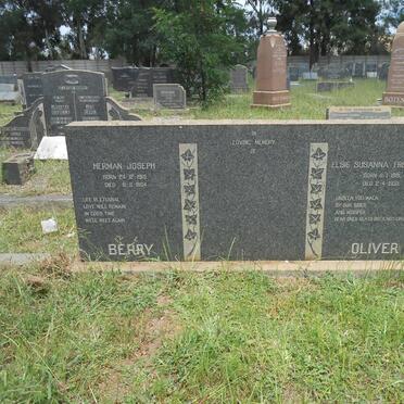 BERRY Herman Joseph 1915-1954 :: OLIVIER Elsie Susanna Fredericka 1891-1953