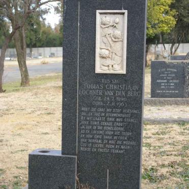 BERG Tobias Christiaan Lochner, van den 1890-1963