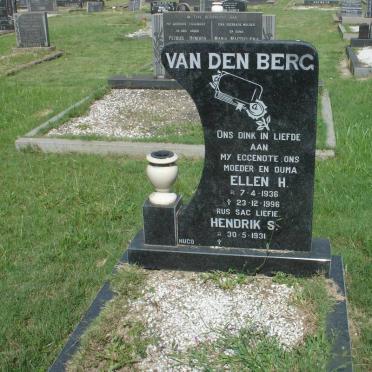 BERG Hendrik S., van den 1931- &amp; Ellen H. 1936-1996