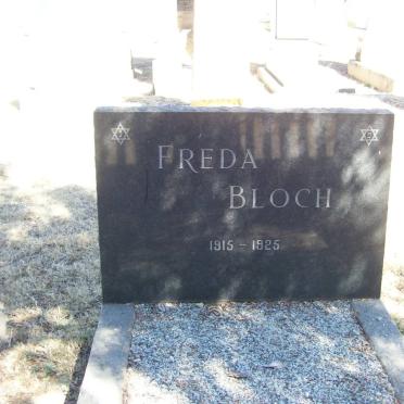 BLOCH Freda 1915-1925