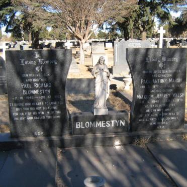 BLOMMESTYN Paul Richard 1946-1965:: BLOMMESTYN Paul Antony Marsh 1970-1970 :: BLOMMESTYN Malcolm Jeffrey Walsh 1948-1970