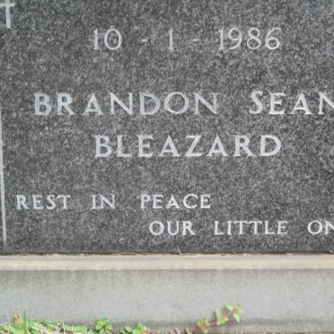 BLEAZARD Brandon Sean -1986