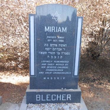 BLECHER Miriam -1986