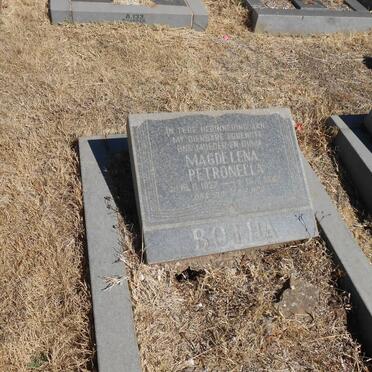 BOTHA Magdalena Petronella 1927-19??