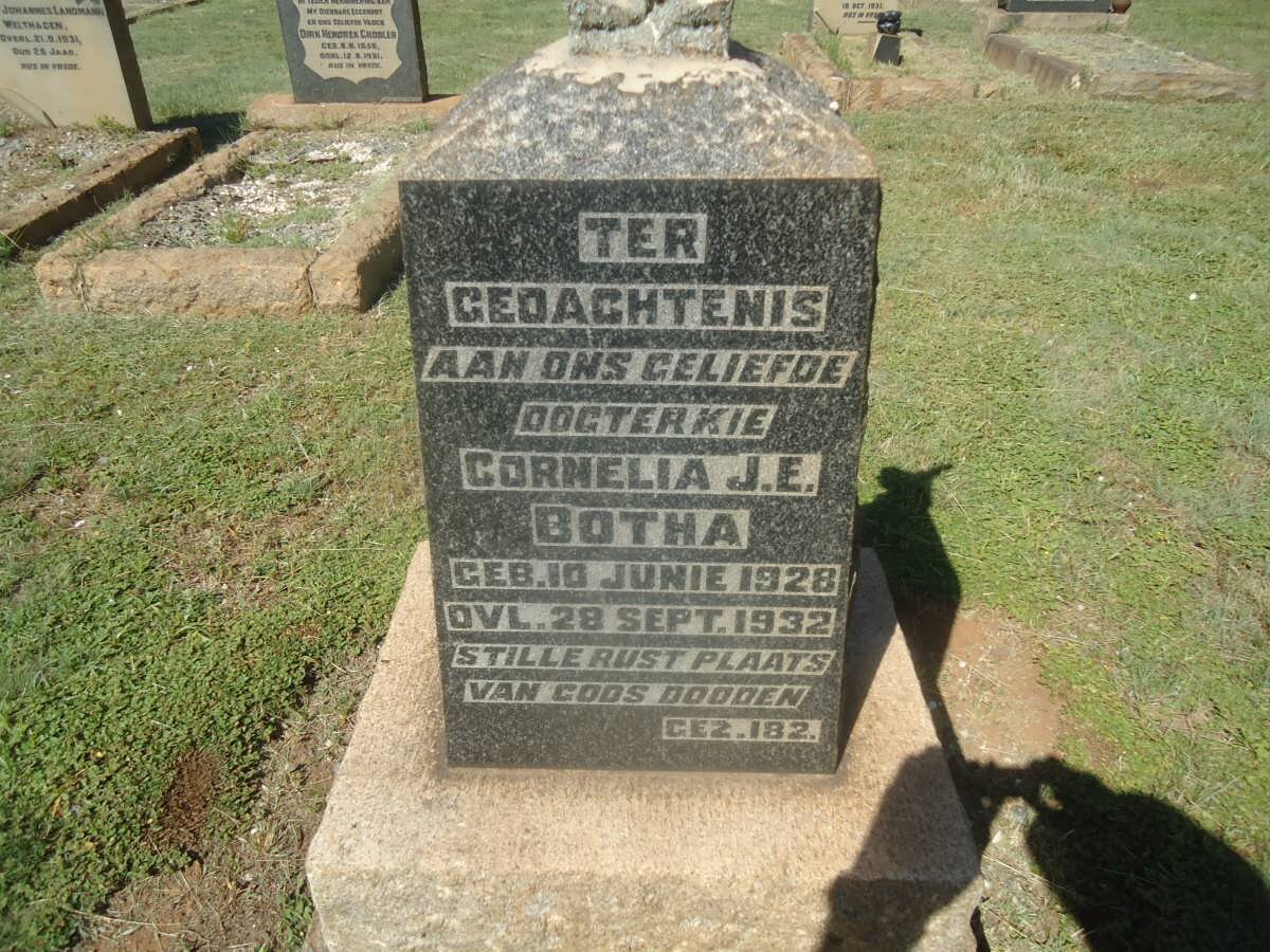 BOTHA Cornelia J.E. 1928-1932