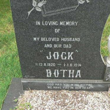 BOTHA Jock 1920-1974
