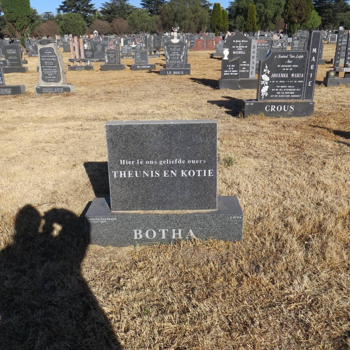 BOTHA Theunis &amp; Kotie