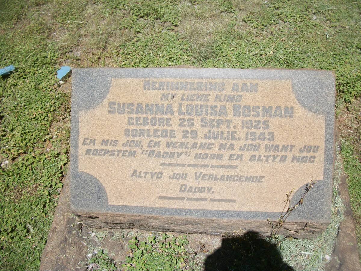 BOSMAN Susanna Louisa 1925-1943