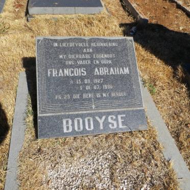 BOOYSE Francois Abraham 1927-1990