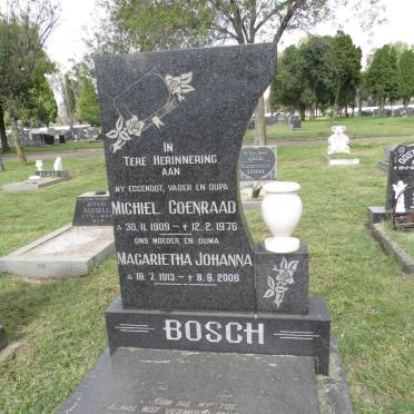 BOSCH Michiel Coenraad 1909-1976 &amp; Magarietha Johanna 1913-2006