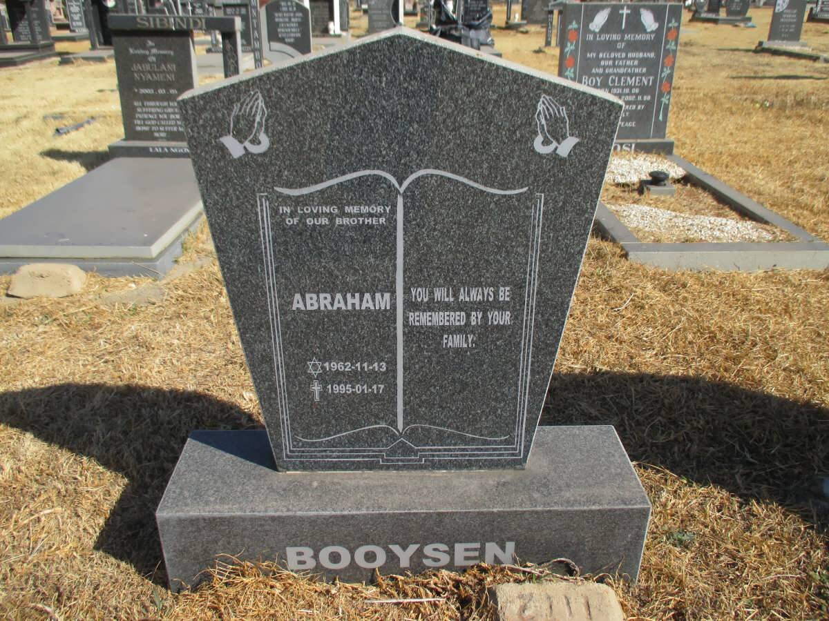 BOOYSEN Abraham 1962-1995