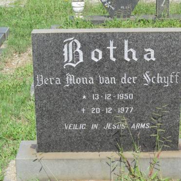 BOTHA Vera Mona van der Schyff 1950-1977