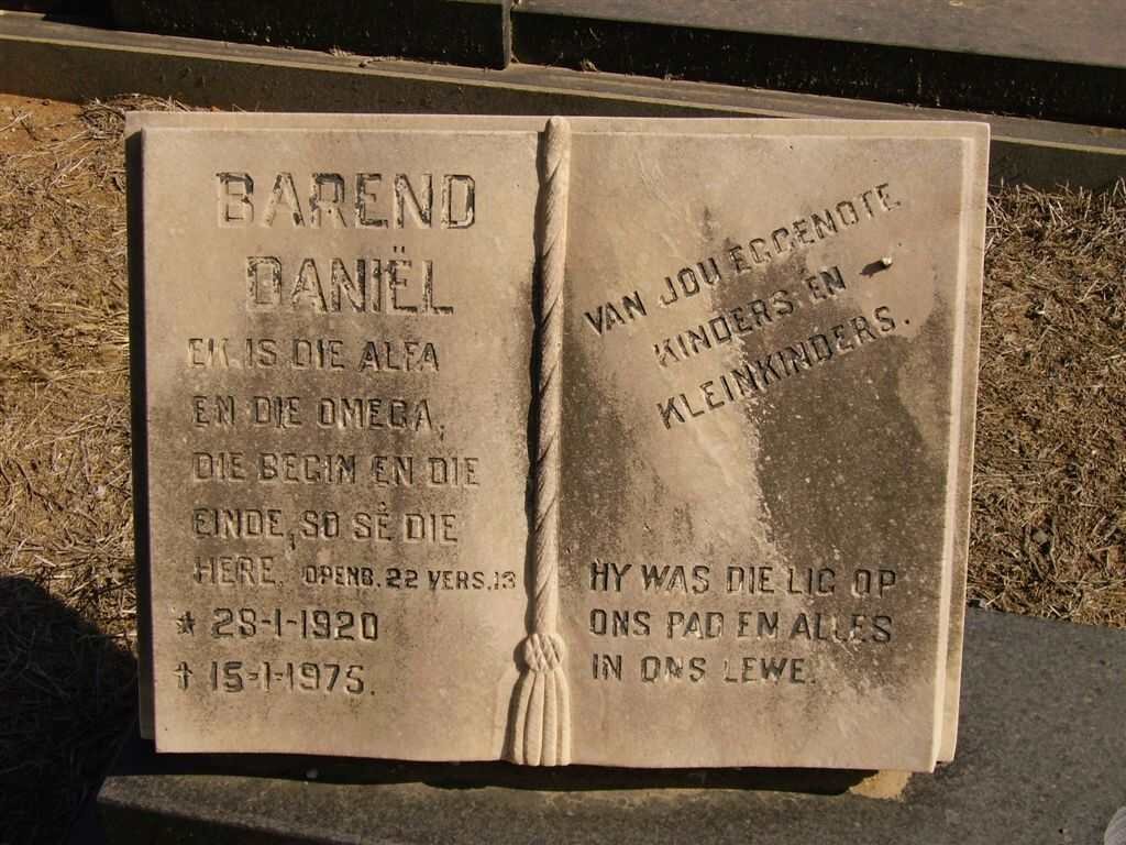 BOUWER Barend Daniel 1920-1975