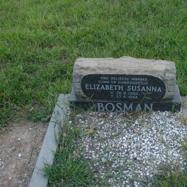 BOSMAN Elizabeth Susanna 1900-1984