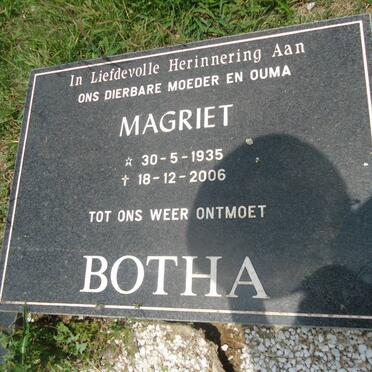 BOTHA Magriet 1935-2006