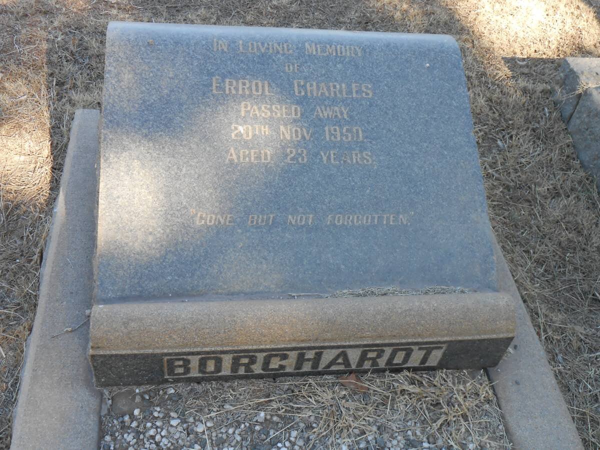 BORGHARDT Errol Charles -1950