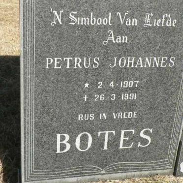 BOTES Petrus Johannes 1907-1991