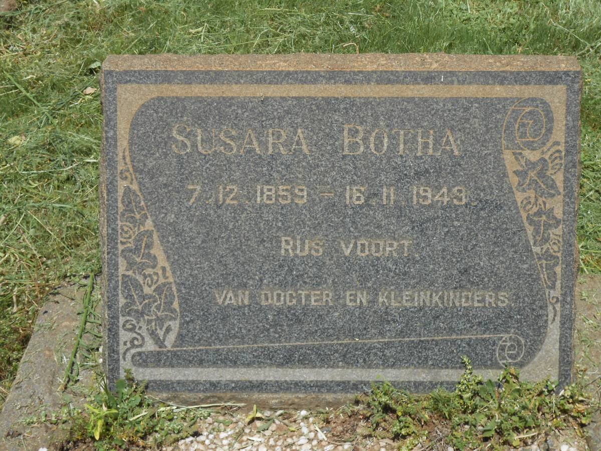 BOTHA Susara 1859-1949