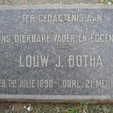 BOTHA Louw J. 1890-1938