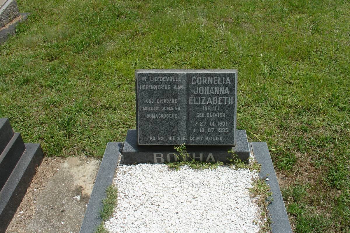 BOTHA Cornelia Johanna Elizabeth geb OLIVIER 1901-1995