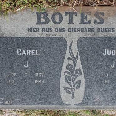 BOTES Carel J.1867-1949 &amp; Judik J. H. 1869-1946