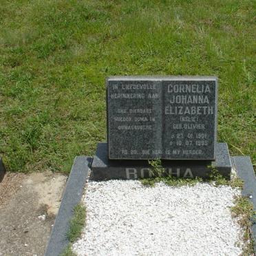 BOTHA Cornelia Johanna Elizabeth geb OLIVIER 1901-1995
